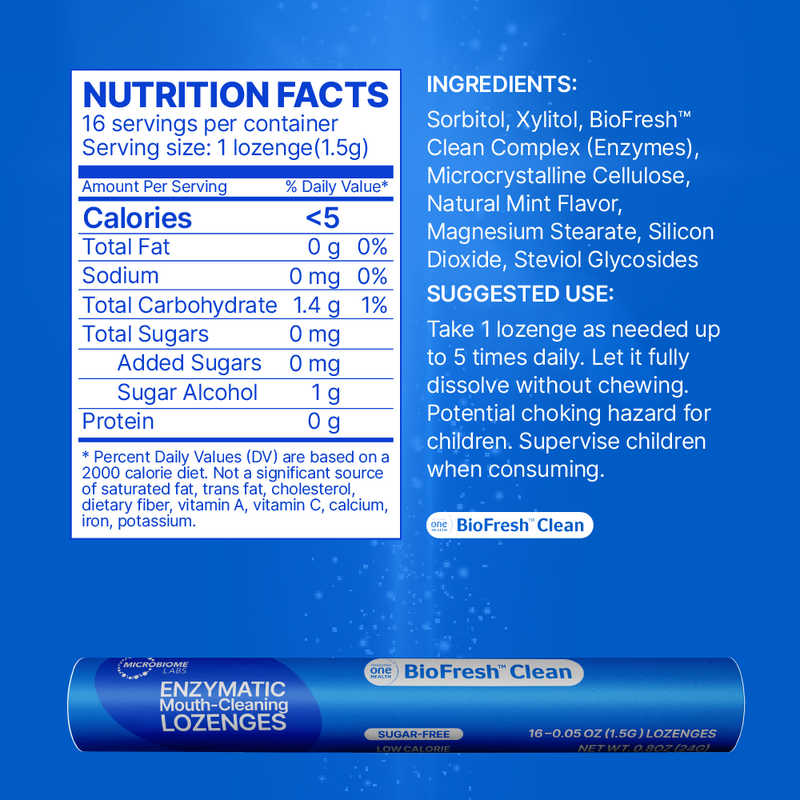 Enzymatic Mouth Cleaner Lozenges