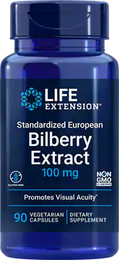 Standardized European Bilberry Extract 90 Vegetarian Capsules