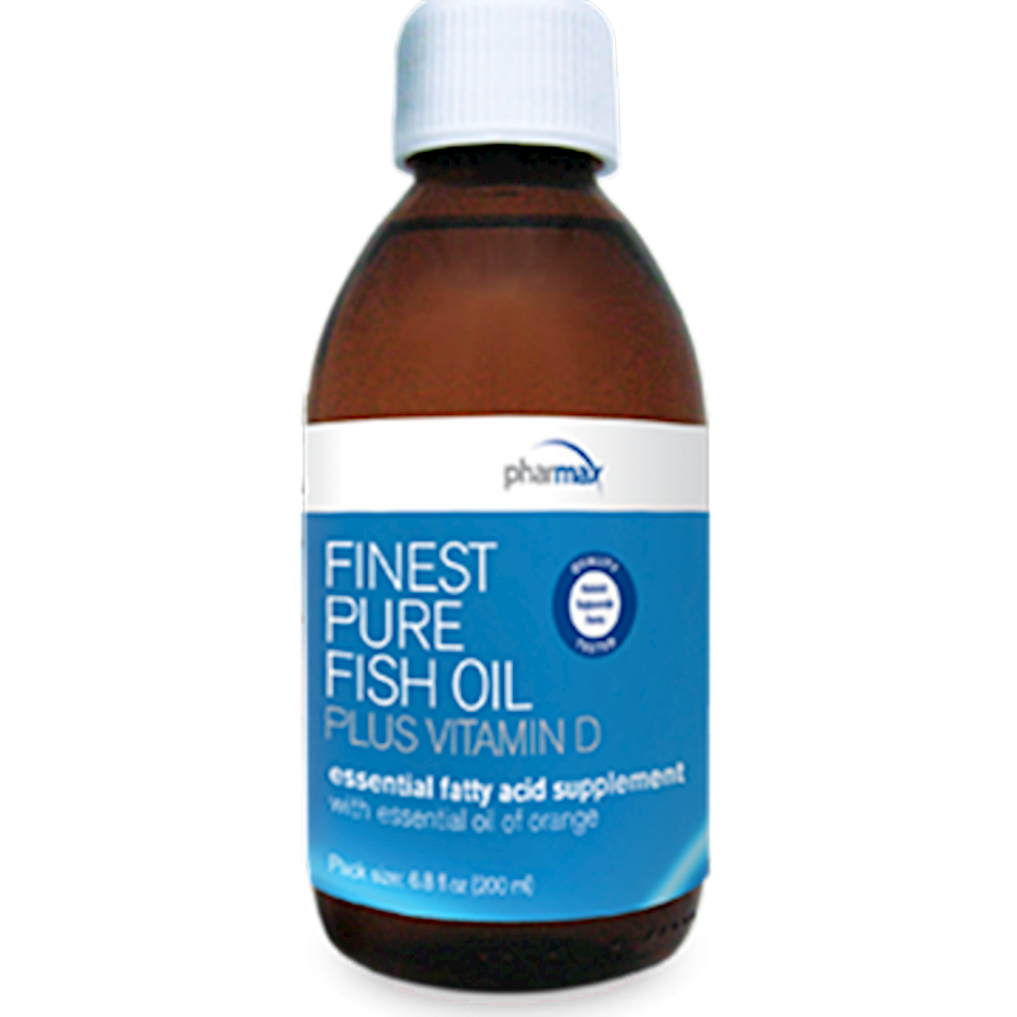 Finest Pure Fish Oil Plus D Orange 6.8oz