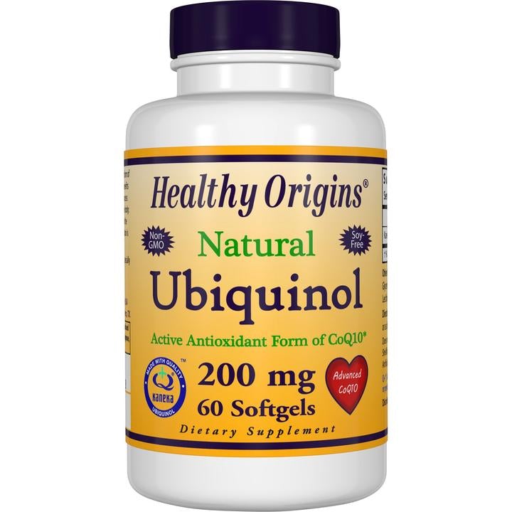 Ubiquinol 200mg (Active Form of CoQ10) 60 Softgels