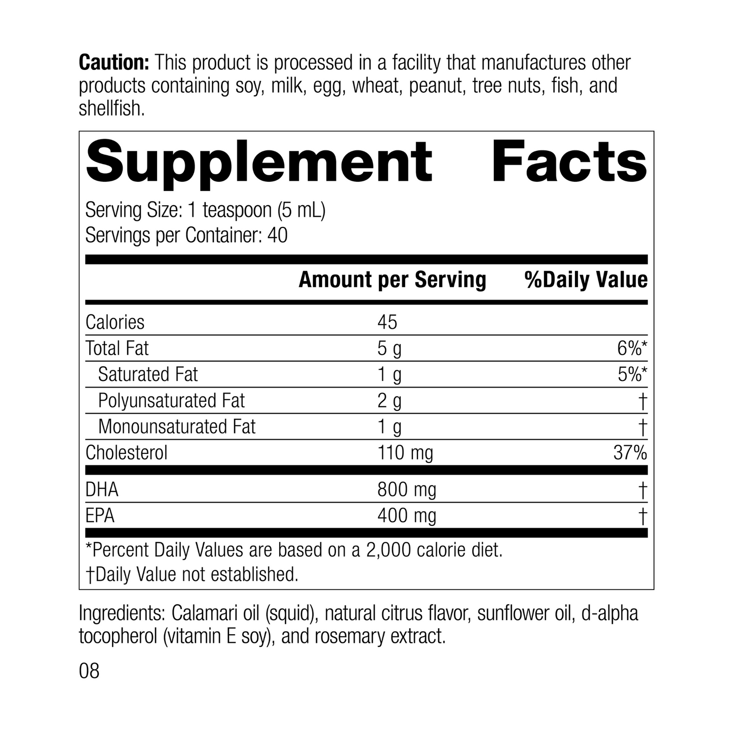 Calamari Omega-3 Liquid