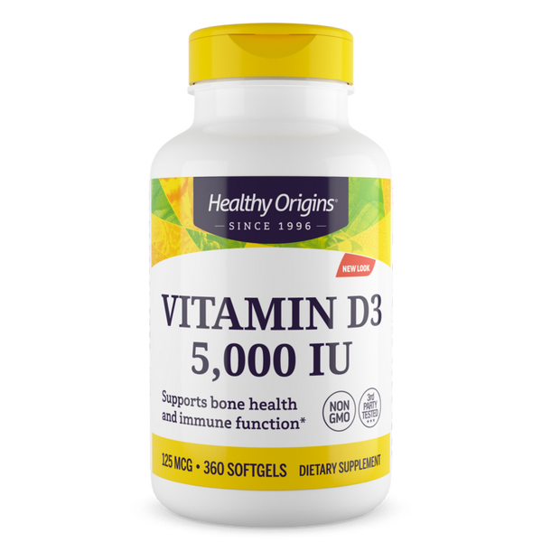Vitamin D-3 5,000 iu 360 Softgels