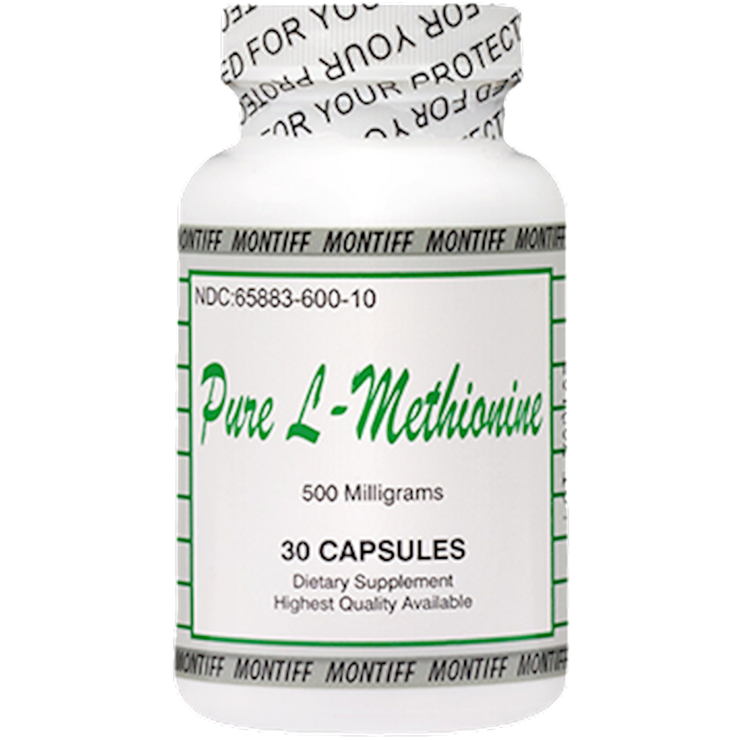 Pure L-Methionine 500 mg