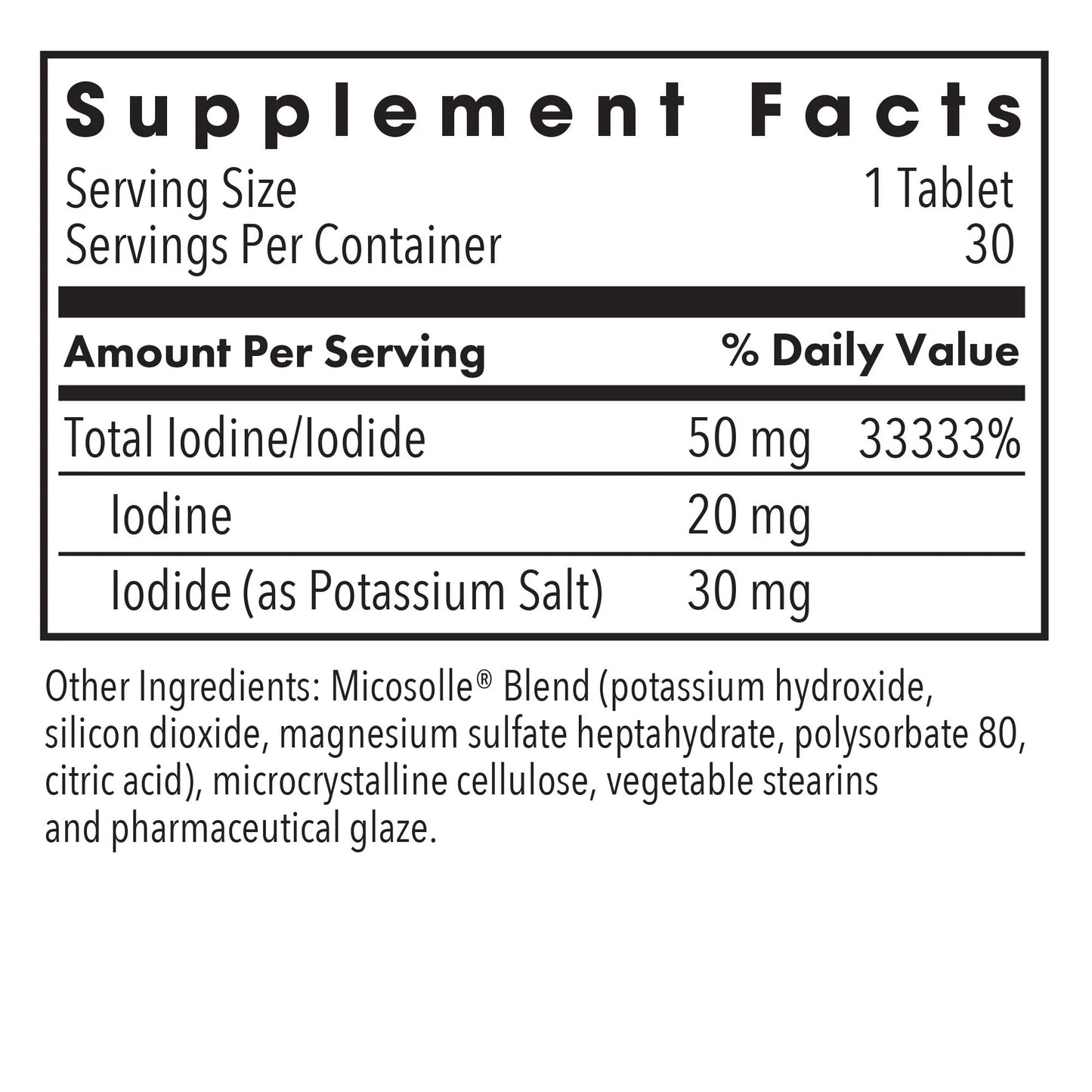 Iodoral 50 mg 30 Tablets