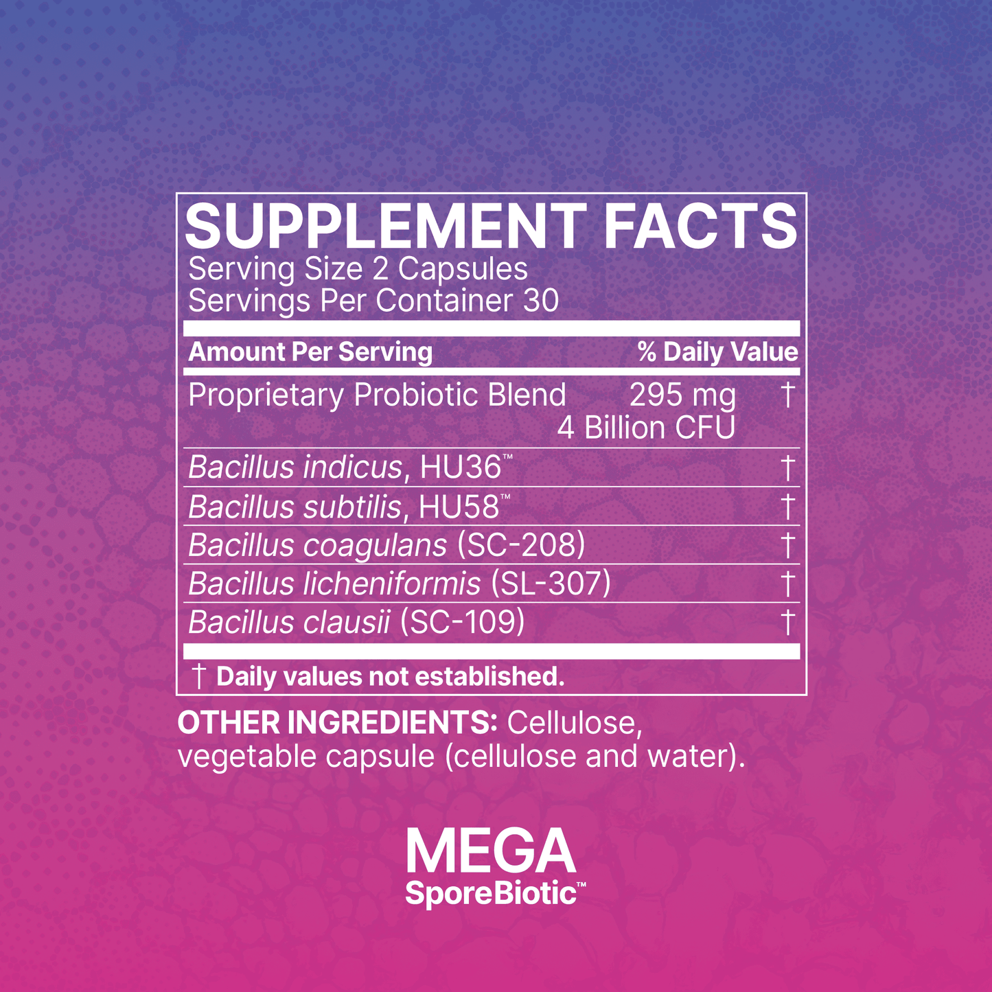 MegaSporeBiotic 60 Capsules