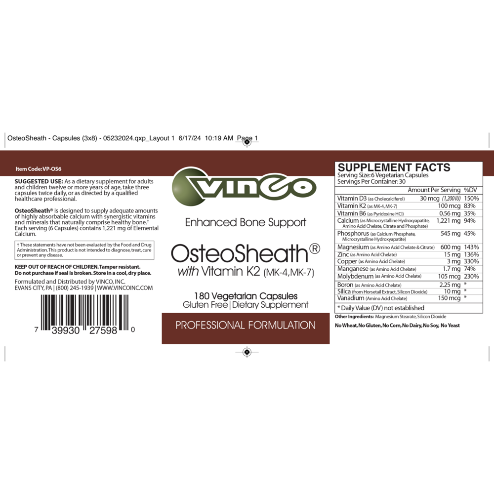 OsteoSheath® 180 CAPS