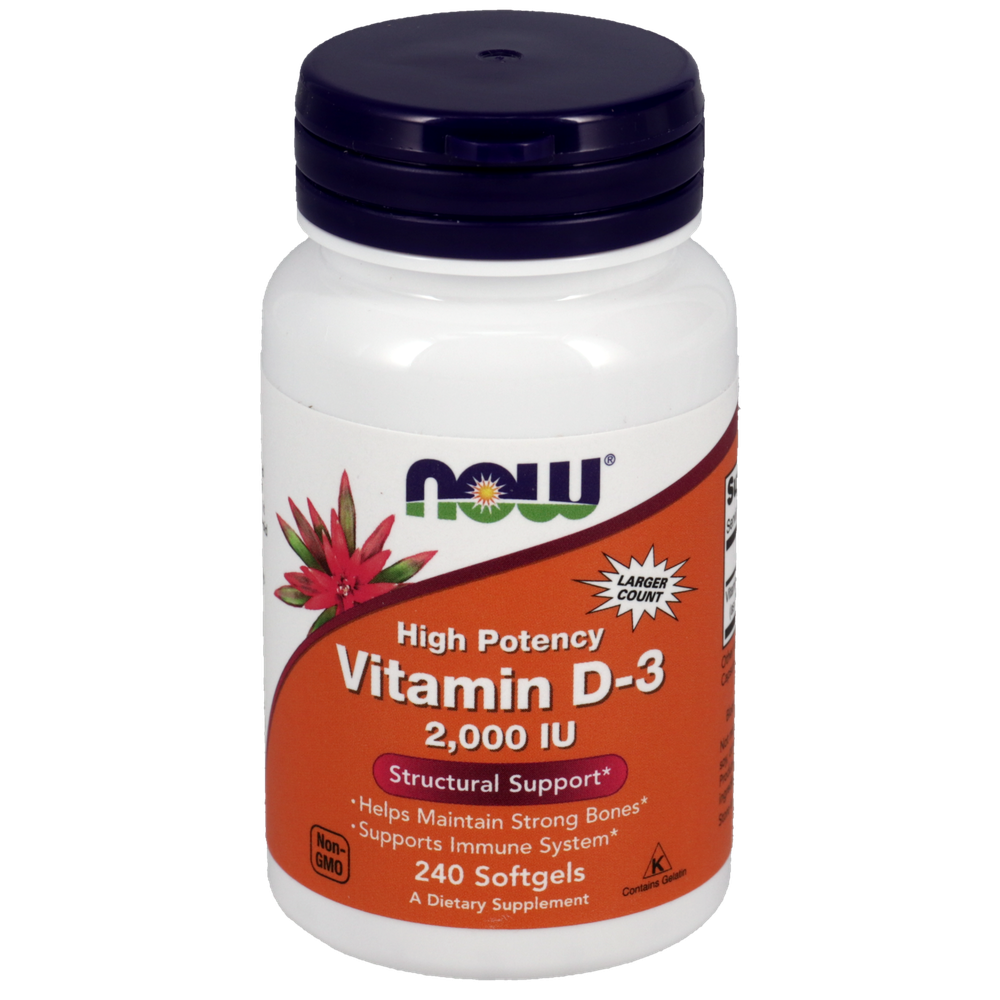 Vitamin D3 (Cholecalciferol) 2,000 IU 240 Softgels