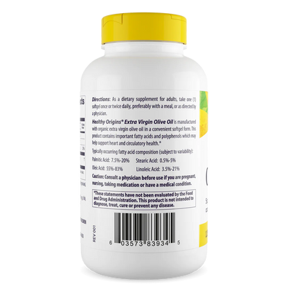 Extra Virgin Olive Oil 1250mg 120 Softgels
