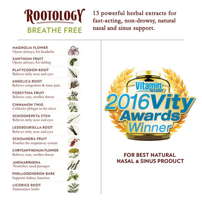 Rootology Breathe Free 120 Capsules