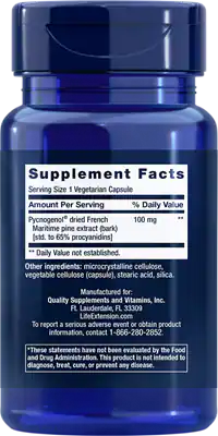 Pycnogenol 100 mg 60 Vegetarian Capsules