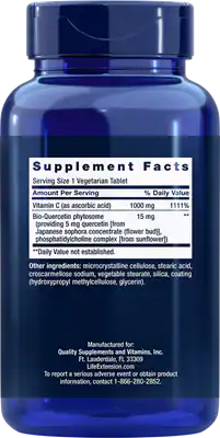 Vitamin C and Bio-Quercetin Phyto 250 Vegetarian Tablets