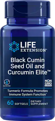 Black Cumin Seed Oil and Curcumin Elite 60 softgels