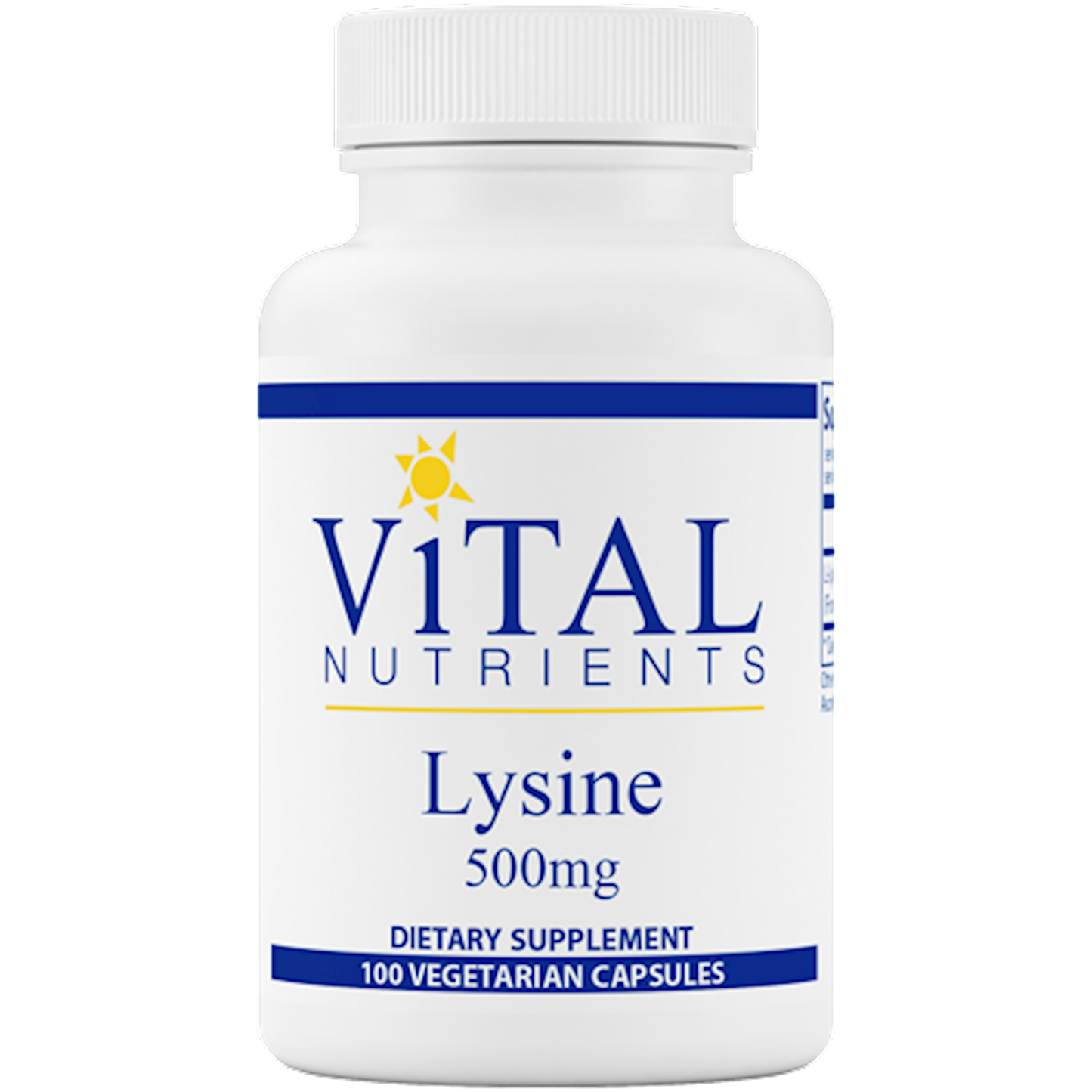 Lysine 500mg Supplement 100 veg Capsules