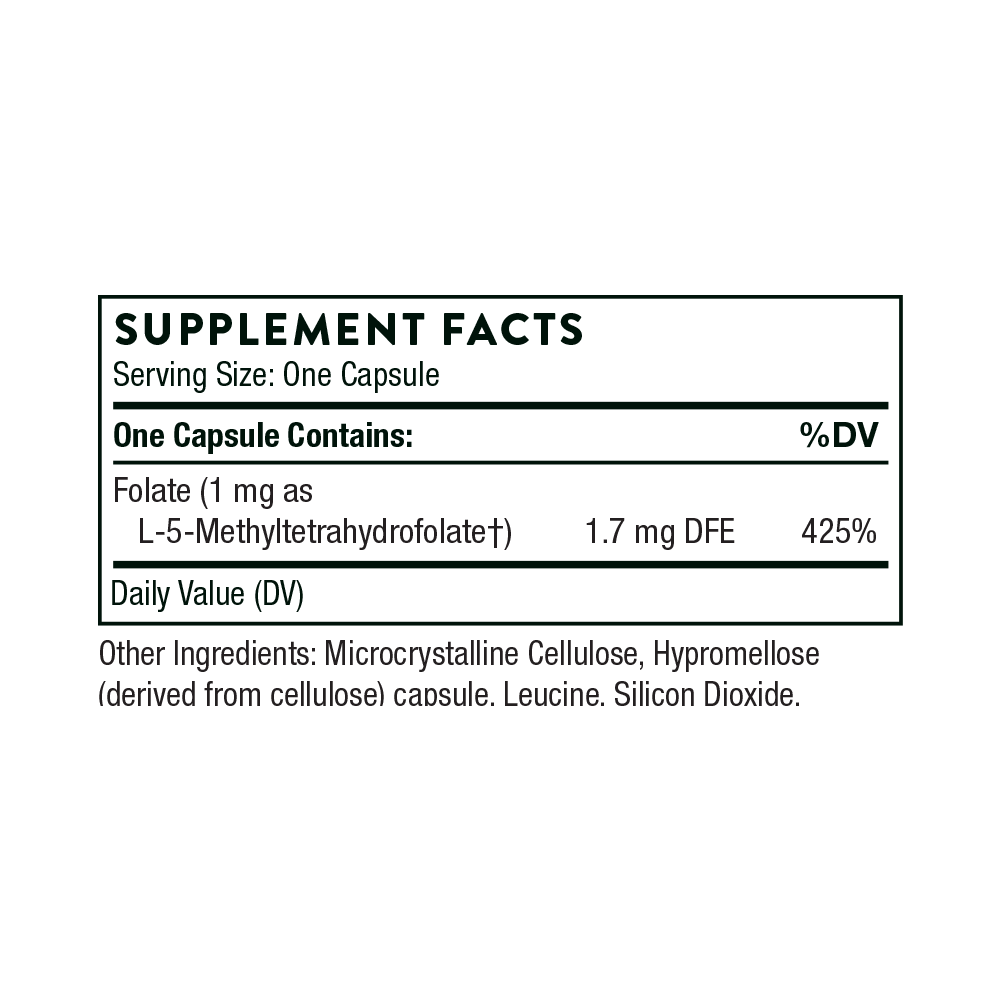 5-MTHF 1 mg 60 Capsules