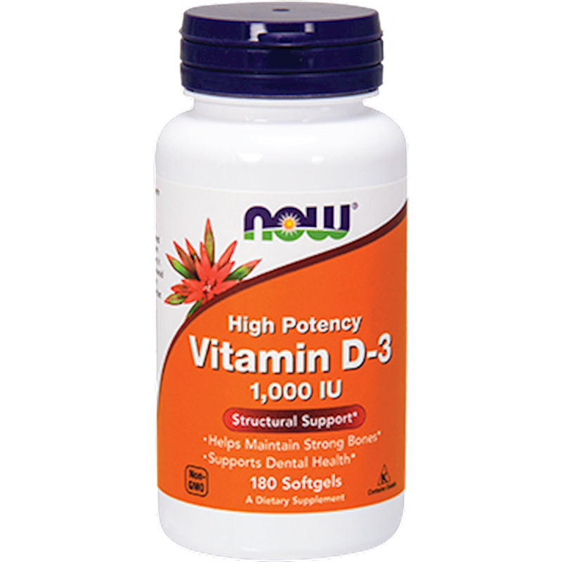 Vitamin D-3 1000 IU 180 Softgels