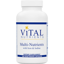 Multi-Nutrients with Iron & Iodine 180 Vegetarian Capsules