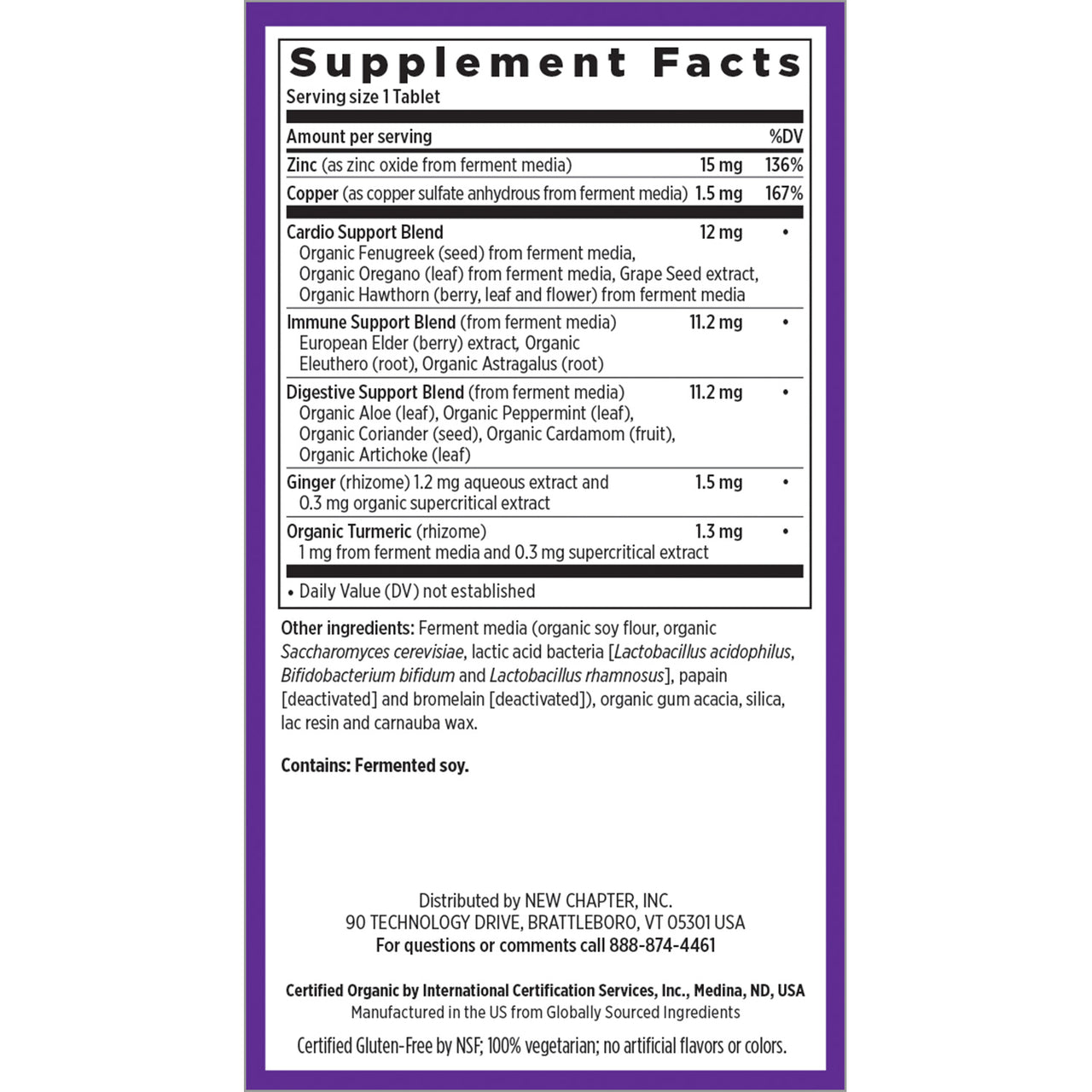 Fermented Zinc Food Complex