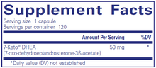 7-Keto DHEA 50 mg 120 Vegetable Capsules