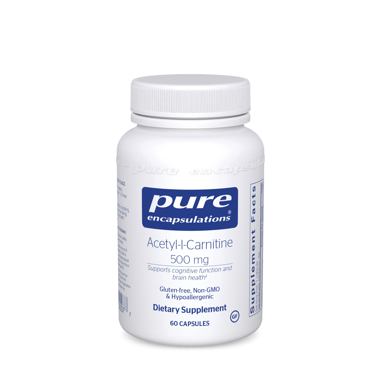 Acetyl-L-Carnitine 500 mg 60 Vegetable Capsules