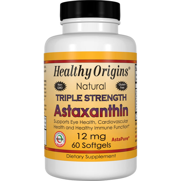 Astaxanthin (Complex), Triple Strength, 12mg 60 Soft Gels