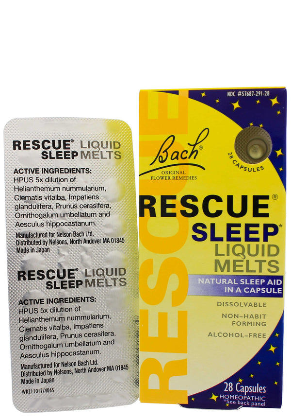 Rescue Sleep Liquid Melts 28 Capsules