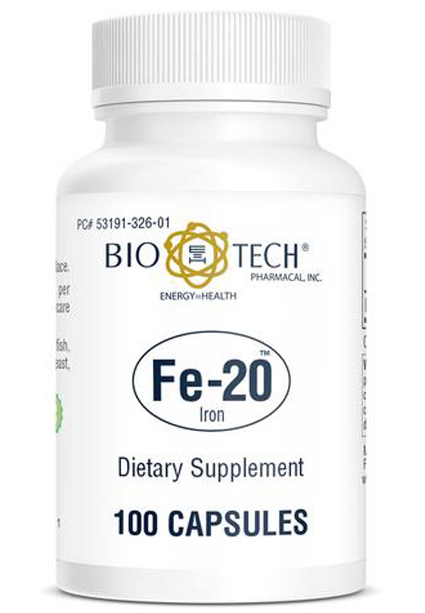 Fe-20 Ferrous Gluconate 100 Capsules