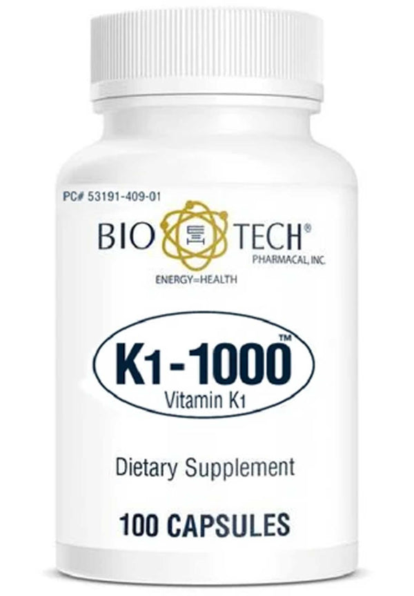 K1-1000 (Vitamin K1) 100 Capsules