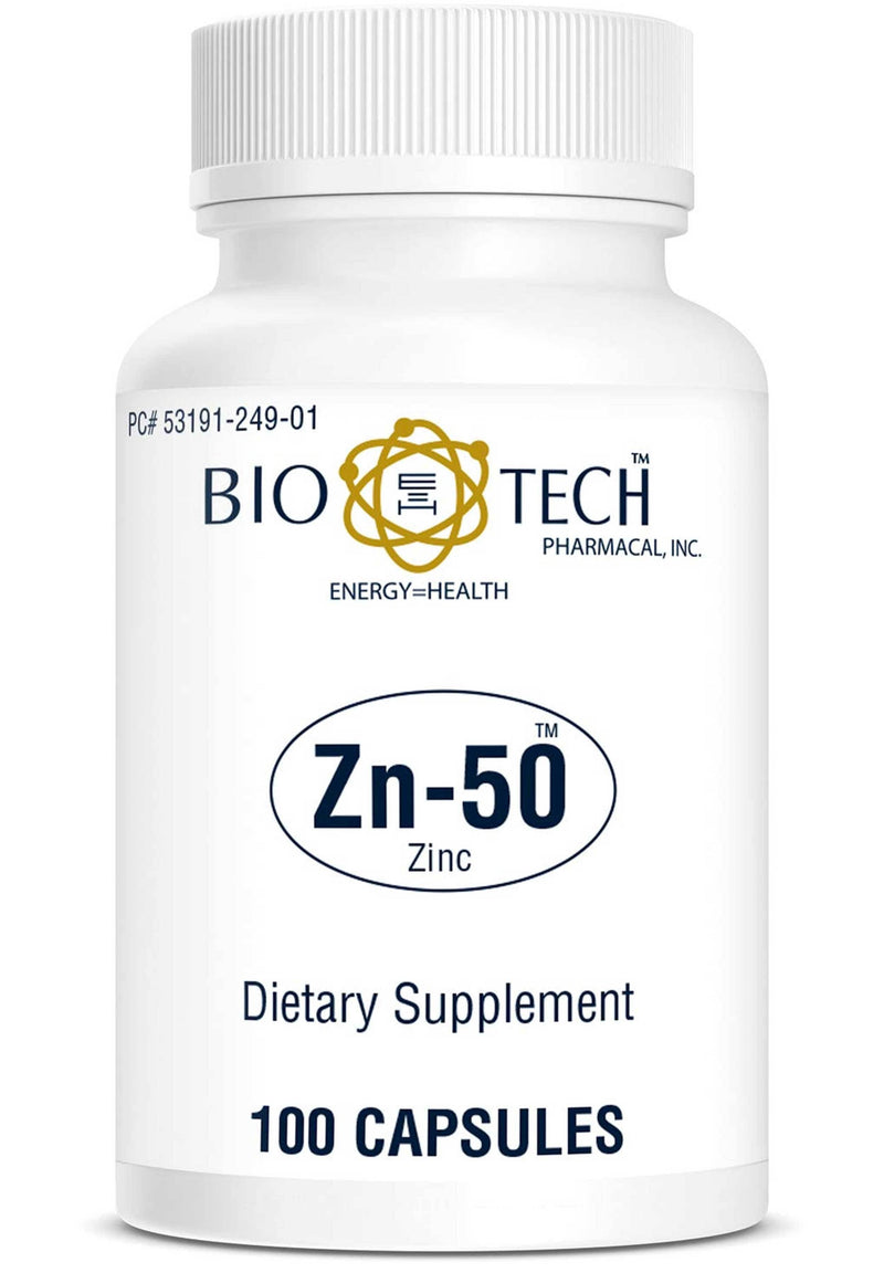 Zn-50 Zinc Gluconate 50 mg 100 caps
