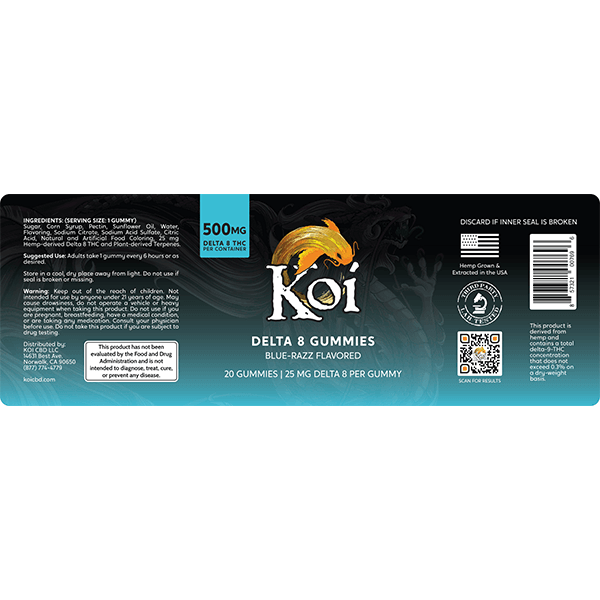 Koi Delta 8 20 Gummies