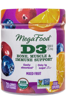 D3 1000 IU Wellness Mixed Fruit Gummies