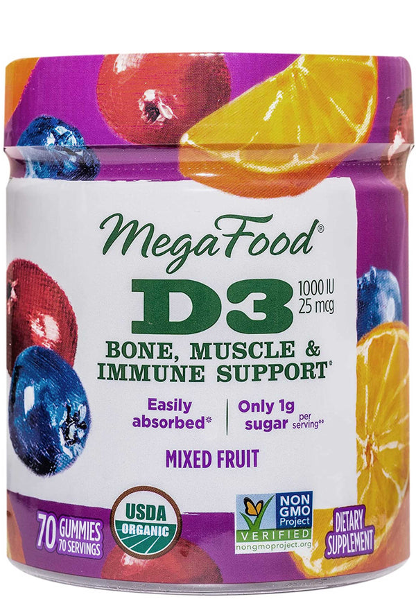 D3 1000 IU Wellness Mixed Fruit Gummies