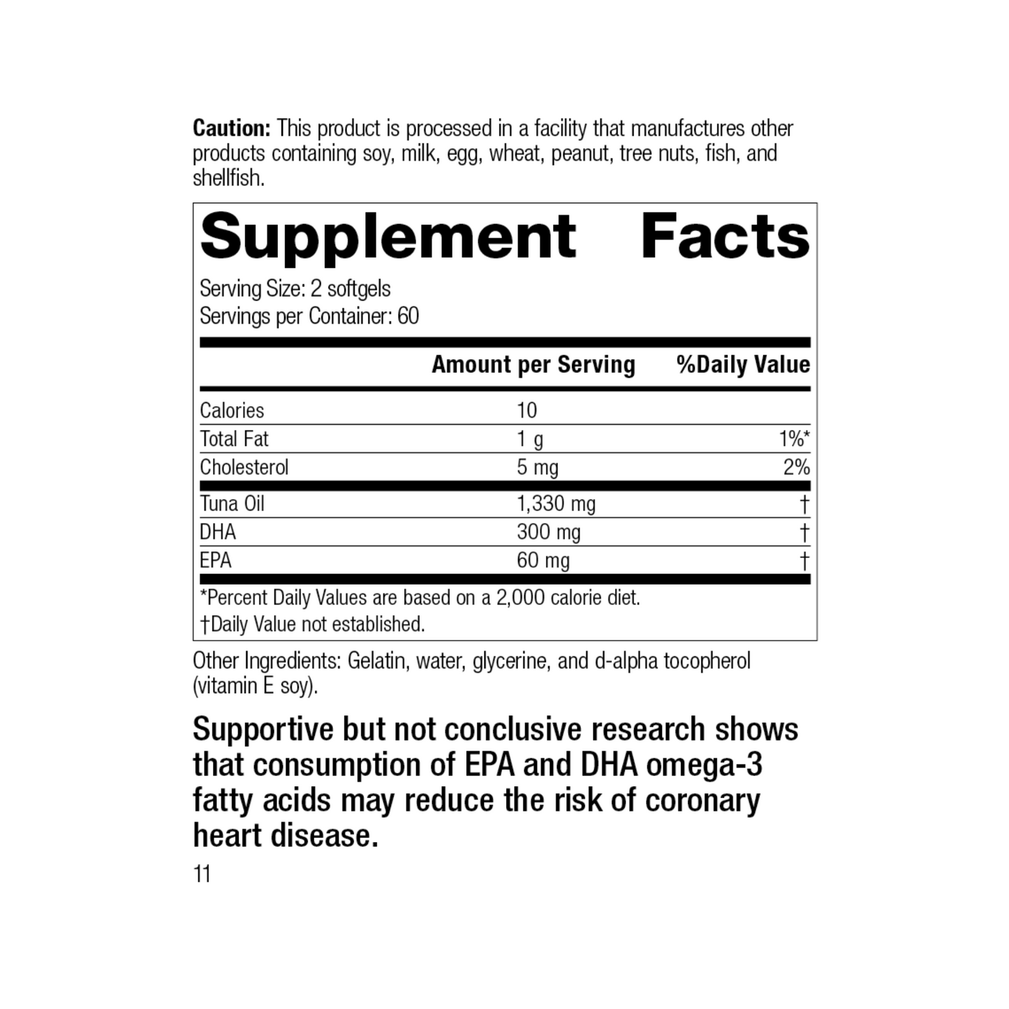 Tuna Omega-3 Oil