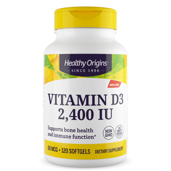 Vitamin D-3 2400 IU (Lanolin) 120 Softgels