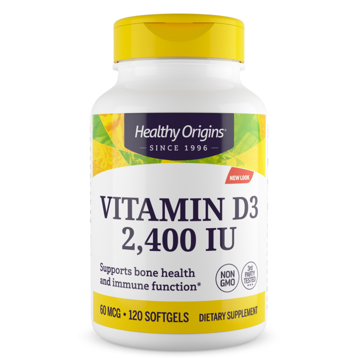 Vitamin D-3 2400 IU (Lanolin) 120 Softgels