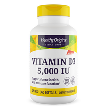 Vitamin D-3 5,000 iu 360 Softgels