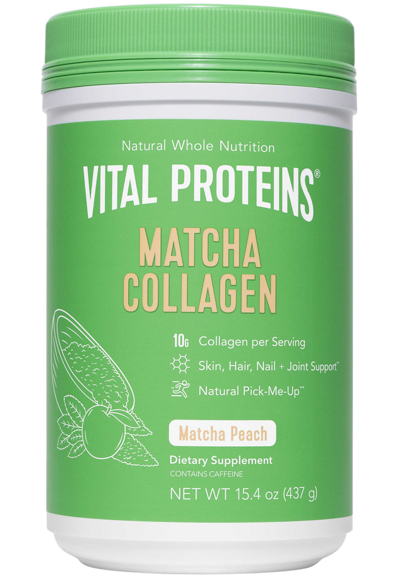 Matcha Collagen Powder - Matcha Peach