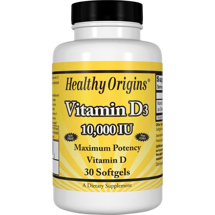 Vitamin D-3 10,000 IU (Lanolin) 30 Gels
