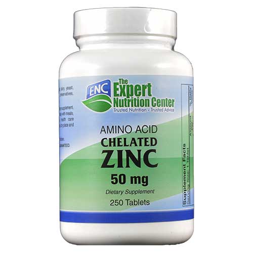 Zinc 50 mg(Amino Acid Chelated) 250 Tabs