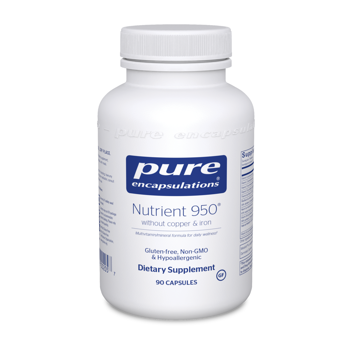 Nutrient 950 w/o Cu & Fe 90 vcaps
