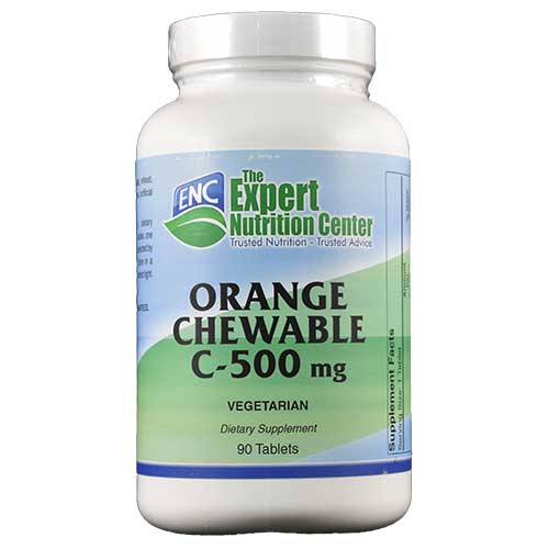 Orange Chewable C-500 mg 90 Tabs