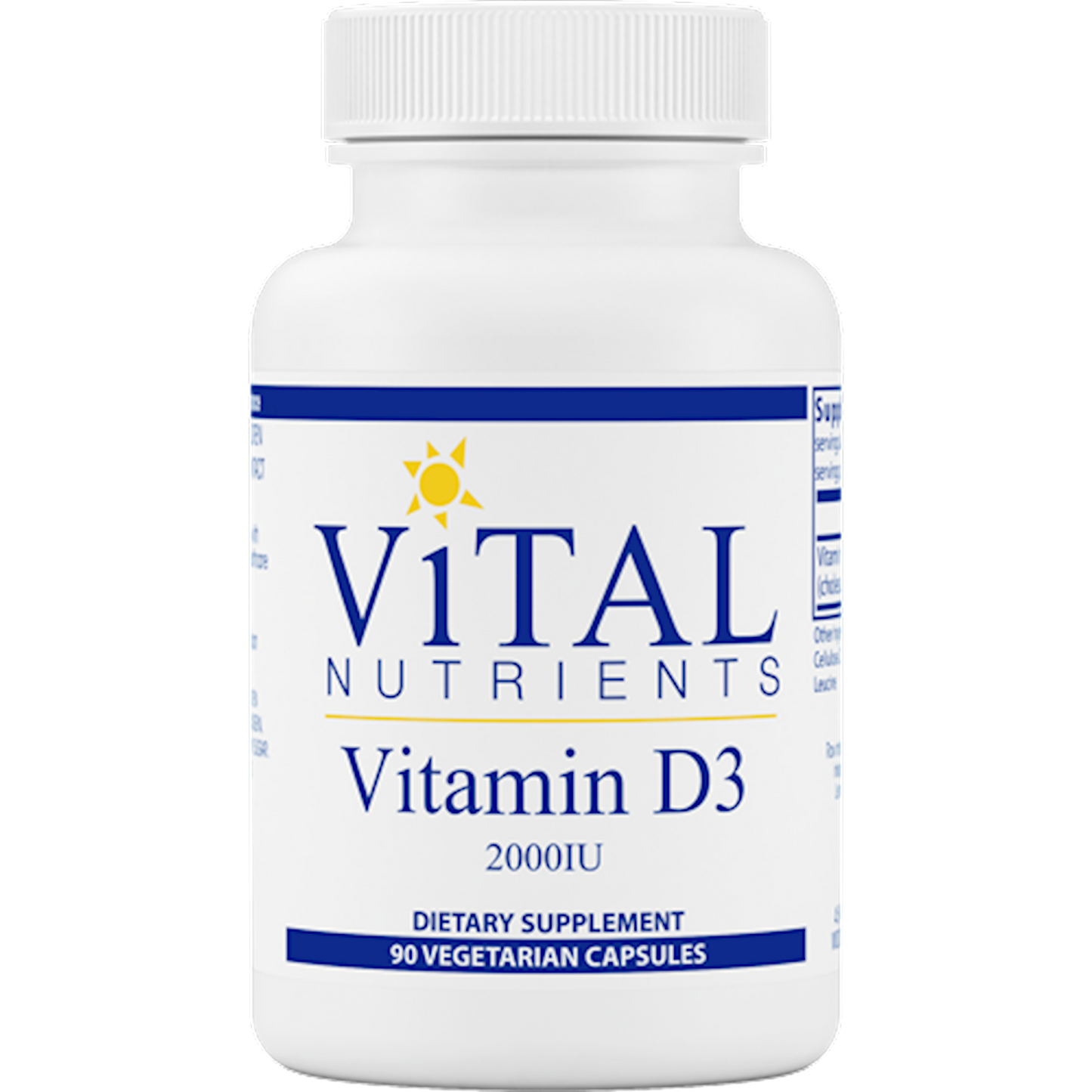 Vitamin D-3 2000 IU 90 Vegetarian Capsules