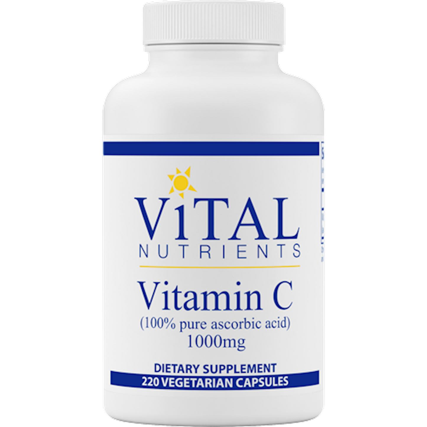 Vitamin C (100% Pure) 1000 mg 220 Vegetarian Capsules