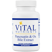 Pancreatin & Ox Bile Extract - Natural Digestive Enzymes, Full Strength Pancreatin, Lactose Free