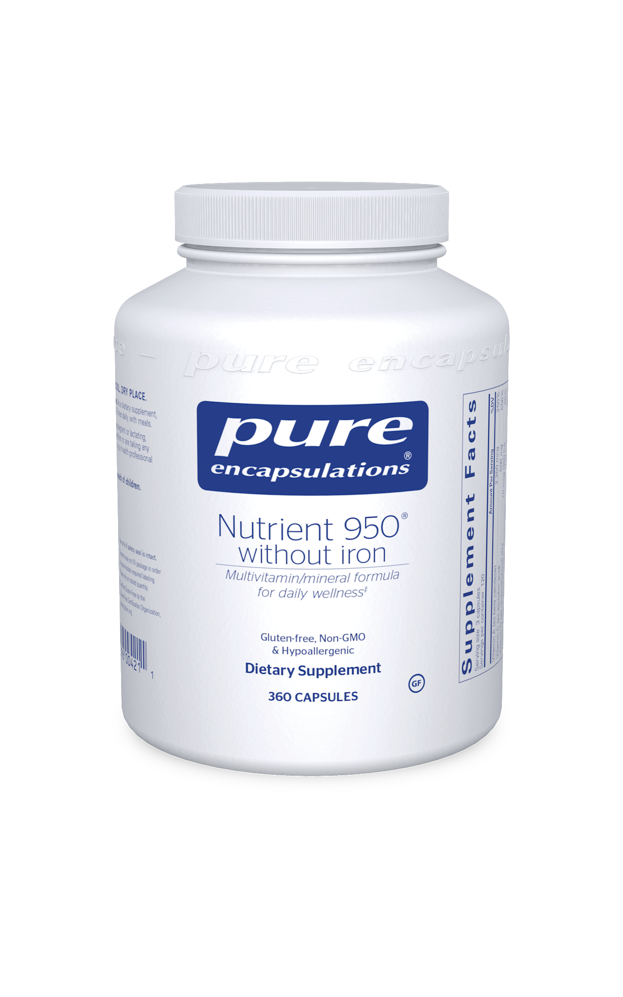 Nutrient 950 no iron Caps 360