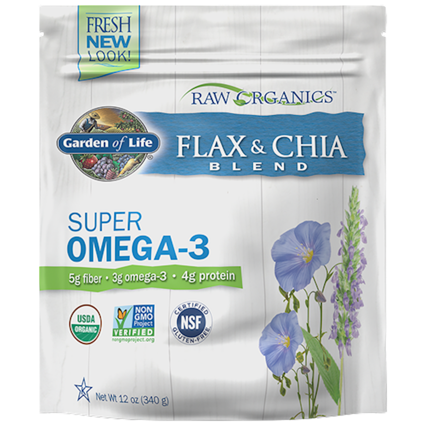 Raw Organic Flax Meal + Chia Seeds
