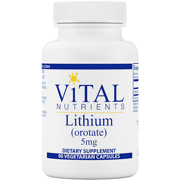 Lithium (orotate) 5 mg 90 Vegetarian Capsules