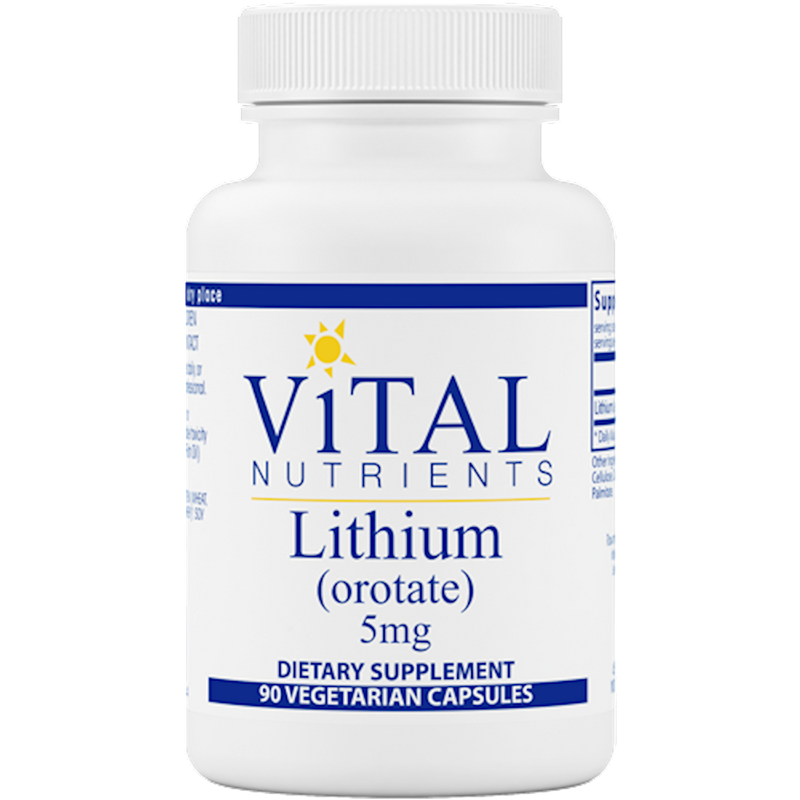 Lithium (orotate) 5 mg 90 Vegetarian Capsules