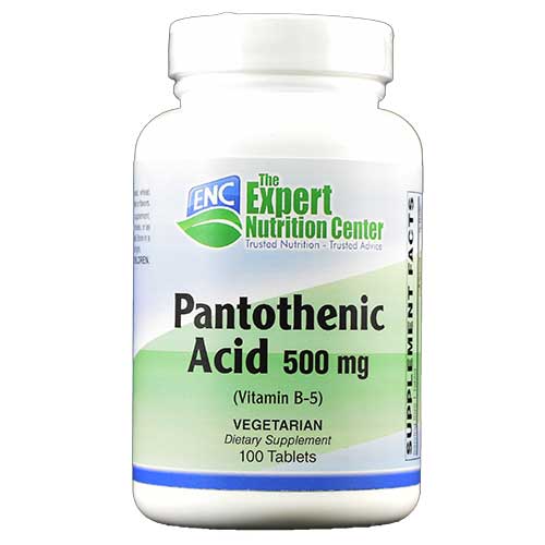 Pantothenic Acid (B5) 500 mg / 100 Tabs (Copy)